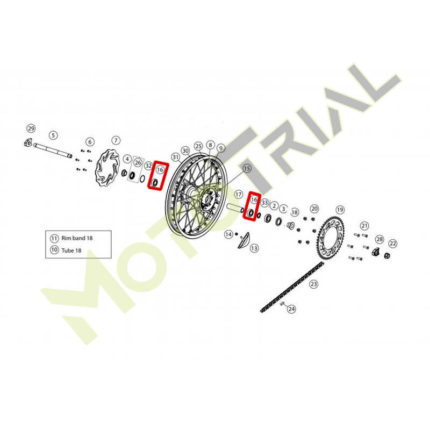 Подшипник колеса 60042RSR Rieju