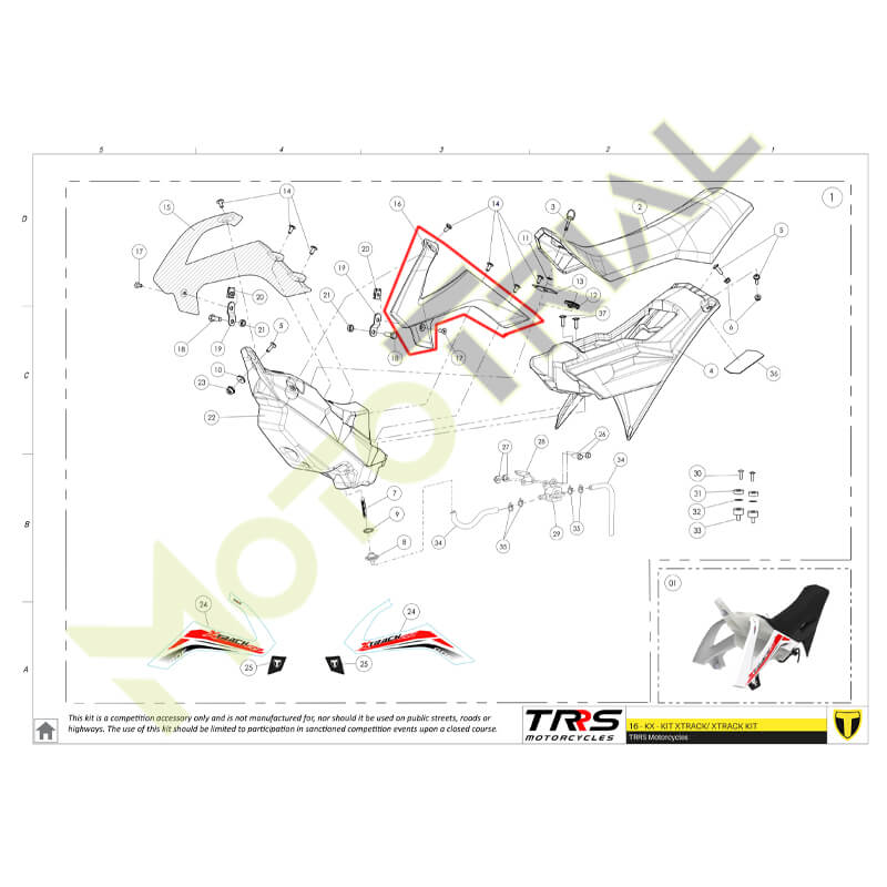 ‣ s3parts.ru - Запчасти для мотоцикла Enduro и Trial в России 17003TR100