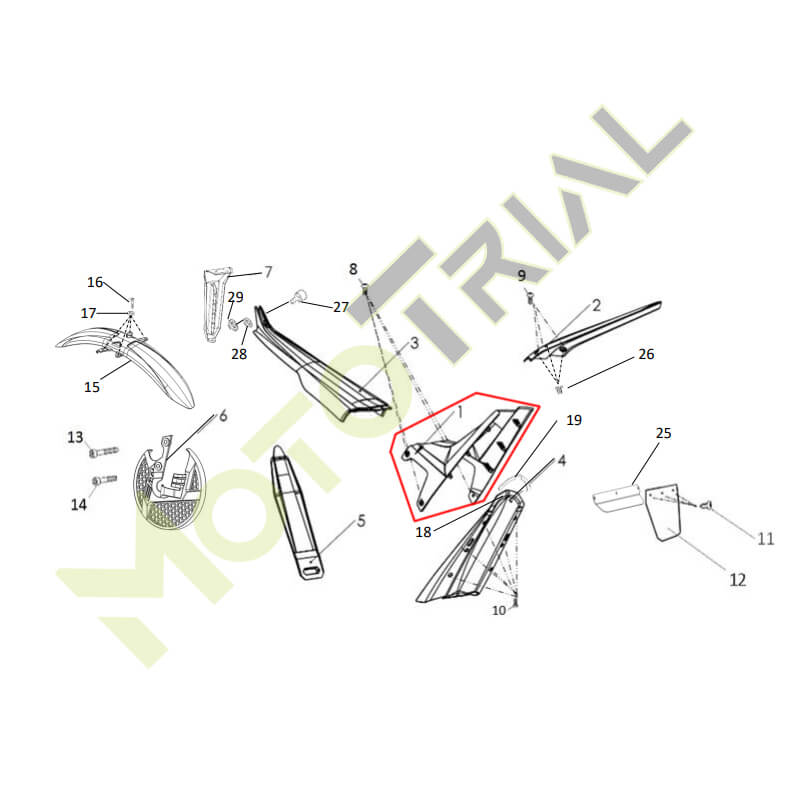‣ s3parts.ru - Запчасти для мотоцикла Enduro и Trial в России TC03S-70213-00-00